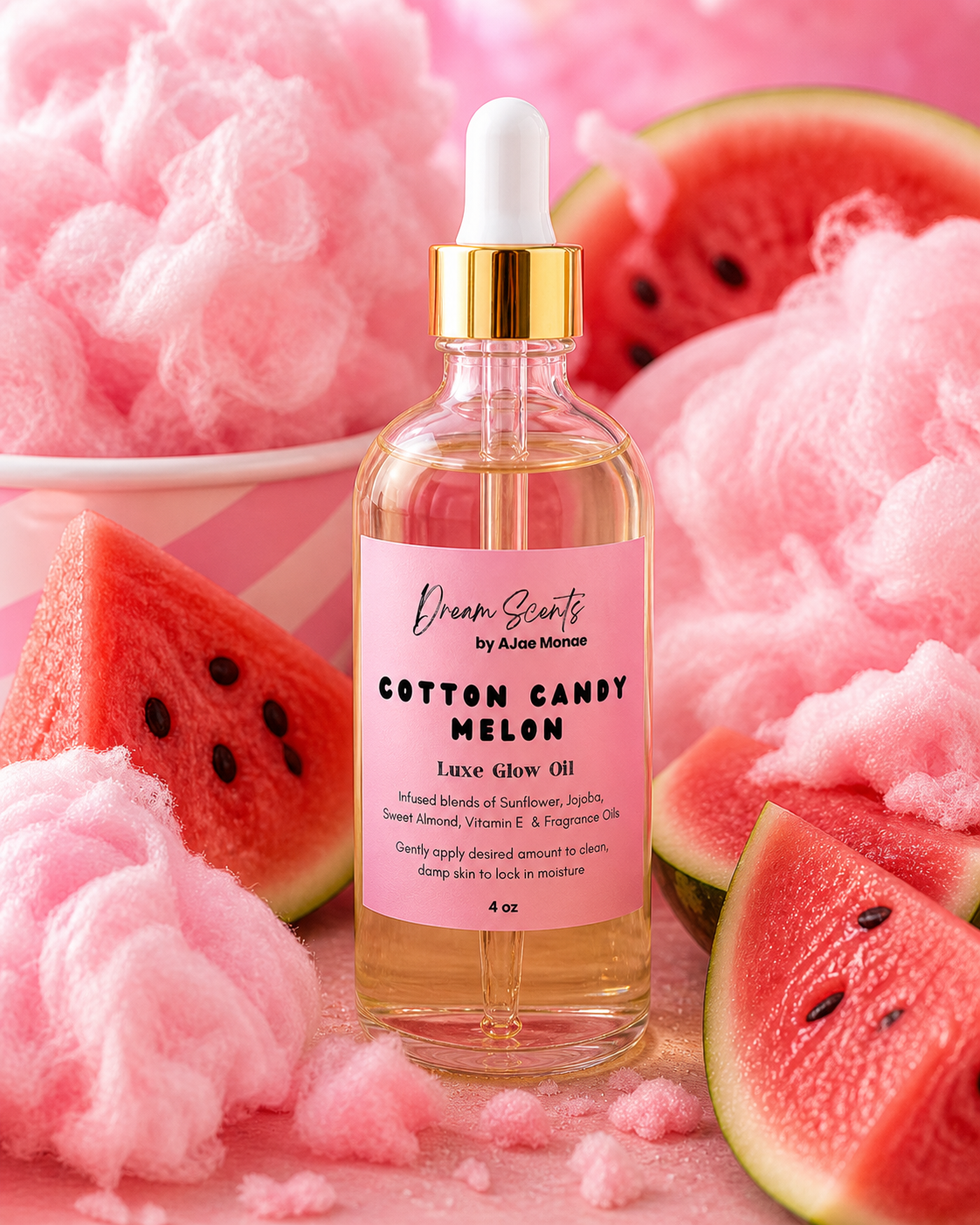 🆕✨COTTON CANDY MELON Luxe Glow Body Oil