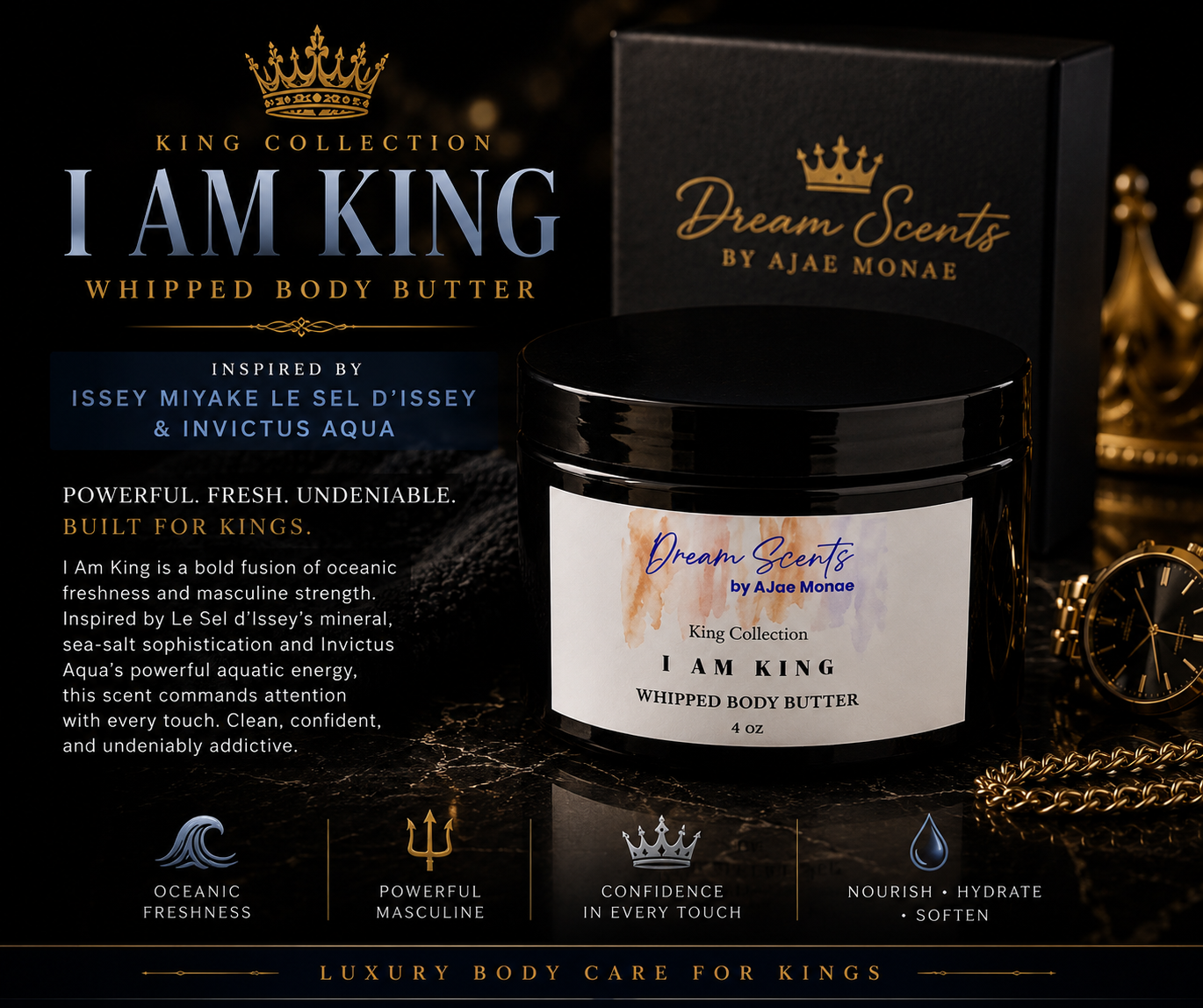👑 I AM KING Body Butter 4oz